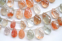 Load image into Gallery viewer, グリーンフェルスパー サンストーン スムース ペアシェイプ