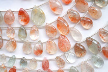 Load image into Gallery viewer, グリーンフェルスパー サンストーン スムース ペアシェイプ