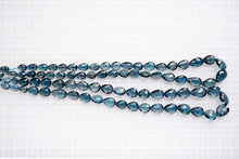 画像をギャラリービューアに読み込む, (半連/1連)宝石質 ロンドン ブルートパーズ 貫通穴 ファセット ペアシェイプ
