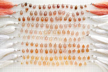 画像をギャラリービューアに読み込む, コッパー〜ブラウンルチルインクォーツ ファセット ドロップ