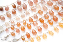 画像をギャラリービューアに読み込む, コッパー〜ブラウンルチルインクォーツ ファセット ドロップ