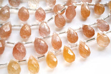 画像をギャラリービューアに読み込む, コッパー〜ブラウンルチルインクォーツ ファセット ドロップ