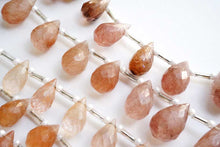 画像をギャラリービューアに読み込む, コッパー〜ブラウンルチルインクォーツ ファセット ドロップ