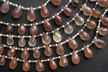画像をギャラリービューアに読み込む, コッパー〜ブラウンルチルインクォーツ ファセット ドロップ