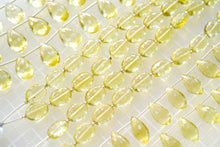 画像をギャラリービューアに読み込む, 宝石質 レモンクォーツ マイクロカット ファセット ペアシェイプ