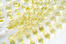 画像をギャラリービューアに読み込む, 宝石質 レモンクォーツ マイクロカット ファセット ペアシェイプ