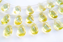 画像をギャラリービューアに読み込む, 宝石質 レモンクォーツ マイクロカット ファセット ペアシェイプ