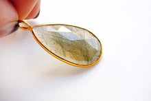 画像をギャラリービューアに読み込む, (#18-29)宝石質 ジェムストーン ヴェルメイユ 銀製+K18GP ペンダント