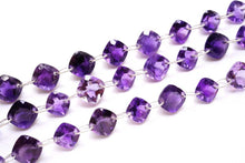 Load image into Gallery viewer, アフリカンアメシスト ダブルホール ルースカット クッション