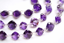 Load image into Gallery viewer, アフリカンアメシスト ダブルホール ルースカット クッション