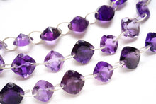 Load image into Gallery viewer, アフリカンアメシスト ダブルホール ルースカット クッション