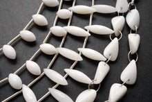 Load image into Gallery viewer, (No.1-3)高品質 ホワイトアゲート オリーブ ツイステッドオーバル