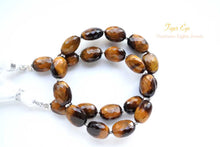 画像をギャラリービューアに読み込む, (半連/1連)上質 マイクロカット イエロー タイガーアイ ファセット オーバル