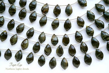 画像をギャラリービューアに読み込む, (半連/1連)上質 マイクロカット ブラック タイガーアイ フラット シャンデリア