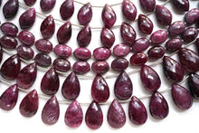Load image into Gallery viewer, (4pc/20pc)宝石質 非加熱ルビー マイクロカット ファセットレクタングル チクレット