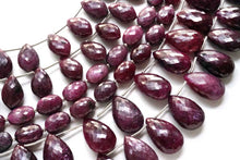 Load image into Gallery viewer, (4pc/20pc)宝石質 非加熱ルビー マイクロカット ファセットレクタングル チクレット