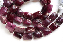 Load image into Gallery viewer, (4pc/20pc)宝石質 非加熱ルビー マイクロカット ファセットレクタングル チクレット