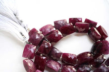 Load image into Gallery viewer, (4pc/20pc)宝石質 非加熱ルビー マイクロカット ファセットレクタングル チクレット