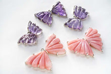 Load image into Gallery viewer, (#51-55)宝石質 アメシスト ピンクオパール 銀製 バタフライ 蝶々