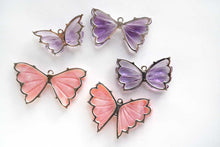 Load image into Gallery viewer, (#51-55)宝石質 アメシスト ピンクオパール 銀製 バタフライ 蝶々