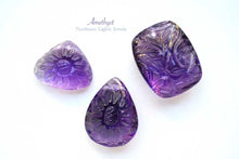 Load image into Gallery viewer, (No.20-33)宝石質 ジェムストーン フラワーカービング カボション 穴あきルース