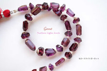画像をギャラリービューアに読み込む, (半連/1連)上質 ガーネット ファセット チューブ タンブル ロードライト