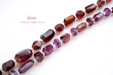画像をギャラリービューアに読み込む, (半連/1連)上質 ガーネット ファセット チューブ タンブル ロードライト