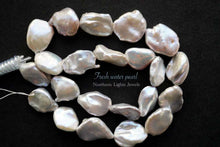 画像をギャラリービューアに読み込む, (A/B)上質 淡水パール 白 ユニーク バロック 38cm