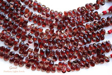 Load image into Gallery viewer, (S/M/L) 宝石質 モザンビークガーネット ファセットペアシェイプ 20cm