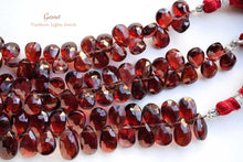 Load image into Gallery viewer, (S/M/L) 宝石質 モザンビークガーネット ファセットペアシェイプ 20cm