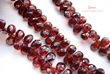 Load image into Gallery viewer, (S/M/L) 宝石質 モザンビークガーネット ファセットペアシェイプ 20cm