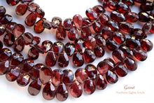 Load image into Gallery viewer, (S/M/L) 宝石質 モザンビークガーネット ファセットペアシェイプ 20cm