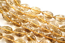 画像をギャラリービューアに読み込む, (半連/1連)ビアクォーツ コンケーブカット ハニカム ドロップ