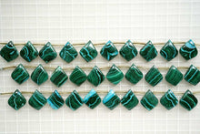 画像をギャラリービューアに読み込む, (2/10pc)マラカイト クリソコラ スムース リーフシェイプ