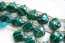 画像をギャラリービューアに読み込む, (2/10pc)マラカイト クリソコラ スムース リーフシェイプ