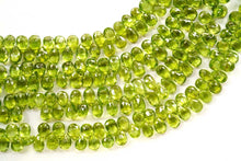 Load image into Gallery viewer, (半連/1連)ペリドット ファセット ペアシェイプ