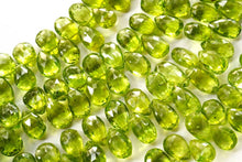 Load image into Gallery viewer, (半連/1連)ペリドット ファセット ペアシェイプ