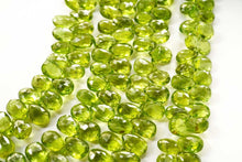 Load image into Gallery viewer, (半連/1連)ペリドット ファセット ペアシェイプ