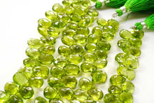 Load image into Gallery viewer, (半連/1連)ペリドット ファセット ペアシェイプ
