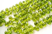Load image into Gallery viewer, (半連/1連)ペリドット ファセット ペアシェイプ