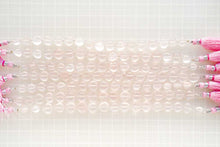 Load image into Gallery viewer, (11 grains per row) High quality large rose quartz concave pear shaped cut beads