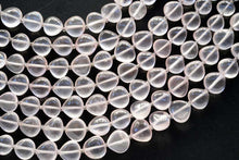 Load image into Gallery viewer, (11 grains per row) High quality large rose quartz concave pear shaped cut beads