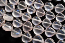 Load image into Gallery viewer, (11 grains per row) High quality large rose quartz concave pear shaped cut beads