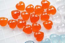 画像をギャラリービューアに読み込む, (A.B.C)高品質 カーネリアン ローズクォーツ サンタマリア アクアマリン 上部片穴 スムース ハートシェイプ