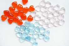 画像をギャラリービューアに読み込む, (A.B.C)高品質 カーネリアン ローズクォーツ サンタマリア アクアマリン 上部片穴 スムース ハートシェイプ