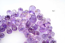 画像をギャラリービューアに読み込む, (No.1-3)高品質 アメシスト 20cm ファセット ドロップ