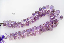 画像をギャラリービューアに読み込む, (No.1-3)高品質 アメシスト 20cm ファセット ドロップ