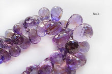 画像をギャラリービューアに読み込む, (No.1-3)高品質 アメシスト 20cm ファセット ドロップ