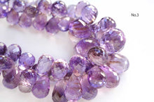 画像をギャラリービューアに読み込む, (No.1-3)高品質 アメシスト 20cm ファセット ドロップ