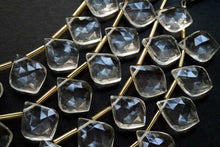 画像をギャラリービューアに読み込む, (2pc/10pc)ヒマラヤ産 水晶 クリスタル ファセット リーフシェイプ